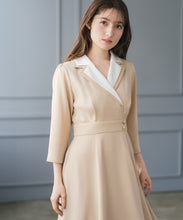 画像をギャラリービューアに読み込む, ダブルカラーラップワンピース/MM617408
