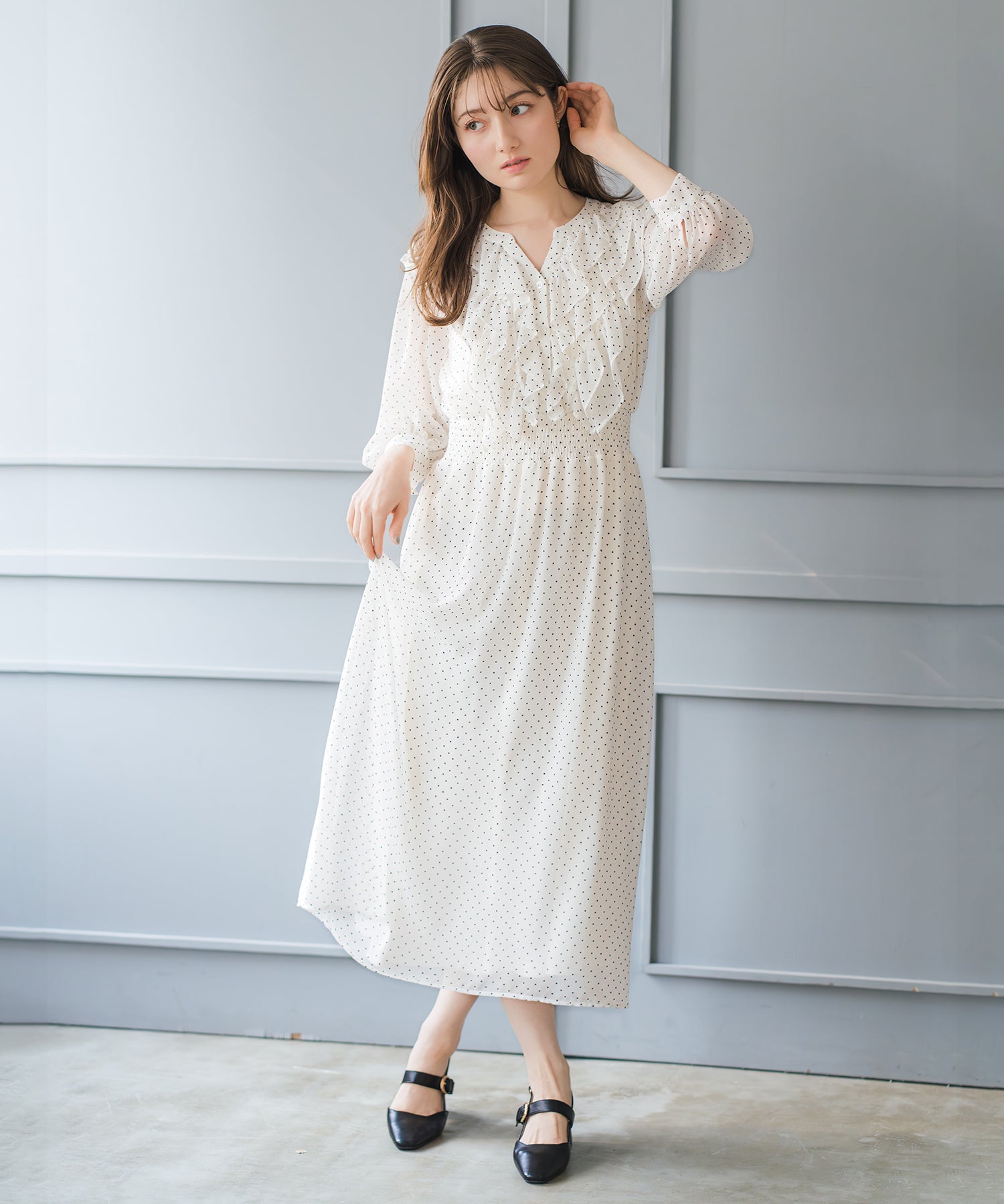 フリルカラーシアーワンピース/MM617409 – MISCH MASCH|31 Sons de mode