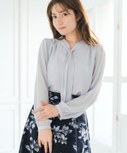画像をギャラリービューアに読み込む, リング付き2wayタイブラウス/MM618101
