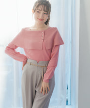 画像をギャラリービューアに読み込む, 配色ラメケープニット /MM618302
