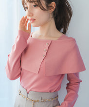 画像をギャラリービューアに読み込む, 配色ラメケープニット /MM618302
