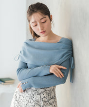 画像をギャラリービューアに読み込む, シアーシャーリングケープニット/MM618304
