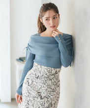 画像をギャラリービューアに読み込む, シアーシャーリングケープニット/MM618304
