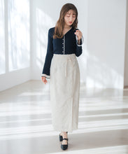 画像をギャラリービューアに読み込む, ラメシアーペプラムカーディガン/MM618402
