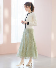 画像をギャラリービューアに読み込む, 配色トリミングベーシック金釦カーディガン/MM618406
