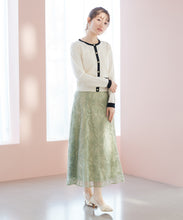 画像をギャラリービューアに読み込む, 配色トリミングベーシック金釦カーディガン/MM618406
