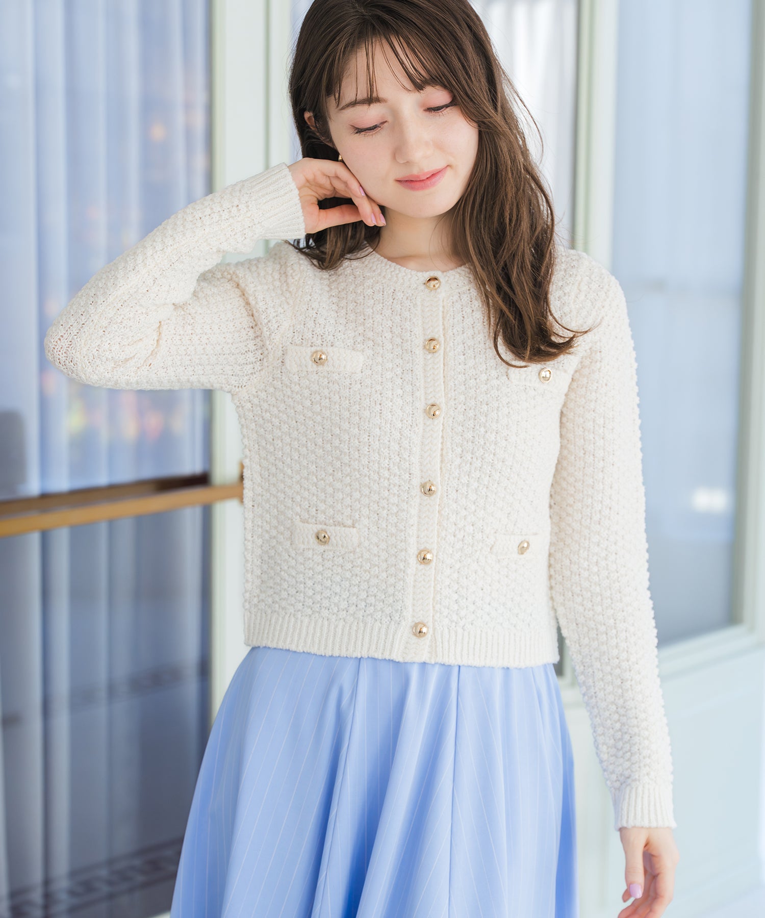 格子編みニットジャケット/MM618502 – MISCH MASCH|31 Sons de mode