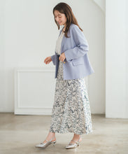 画像をギャラリービューアに読み込む, 【予約販売/3月下旬発売予定】線描きフラワーソフトマーメイドスカート/MM627201
