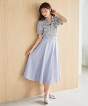 画像をギャラリービューアに読み込む, 【予約販売/5月上旬発売予定】配色ラインフレアスカート/MM627207
