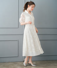 画像をギャラリービューアに読み込む, 開襟レースシャツワンピース/MM627403
