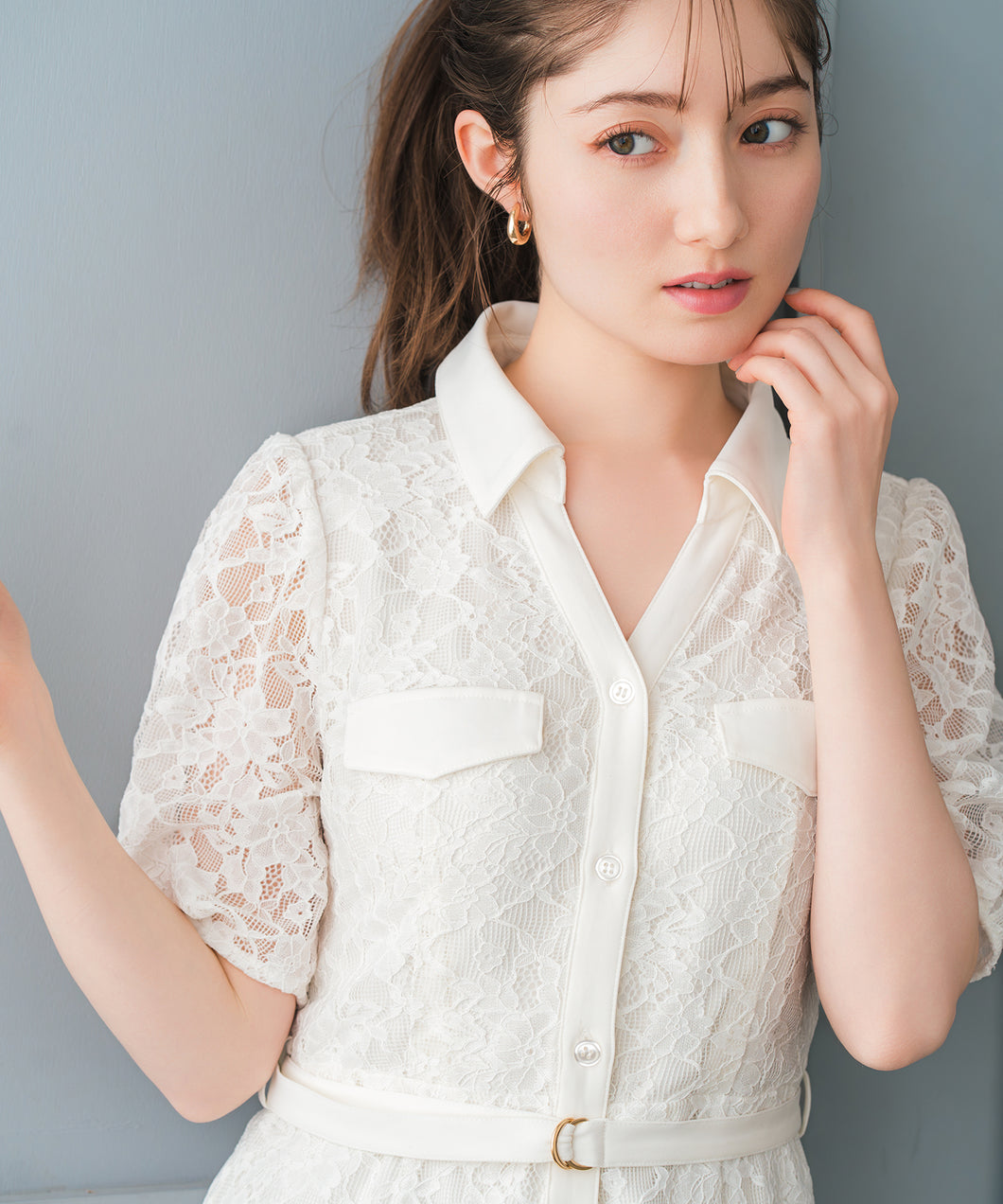 開襟レースシャツワンピース/MM627403 – MISCH MASCH|31 Sons de mode