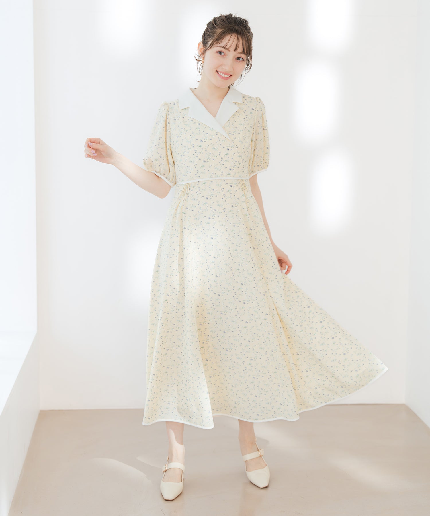 テーラーカラー花柄ワンピース/MM627404 – MISCH MASCH|31 Sons de mode