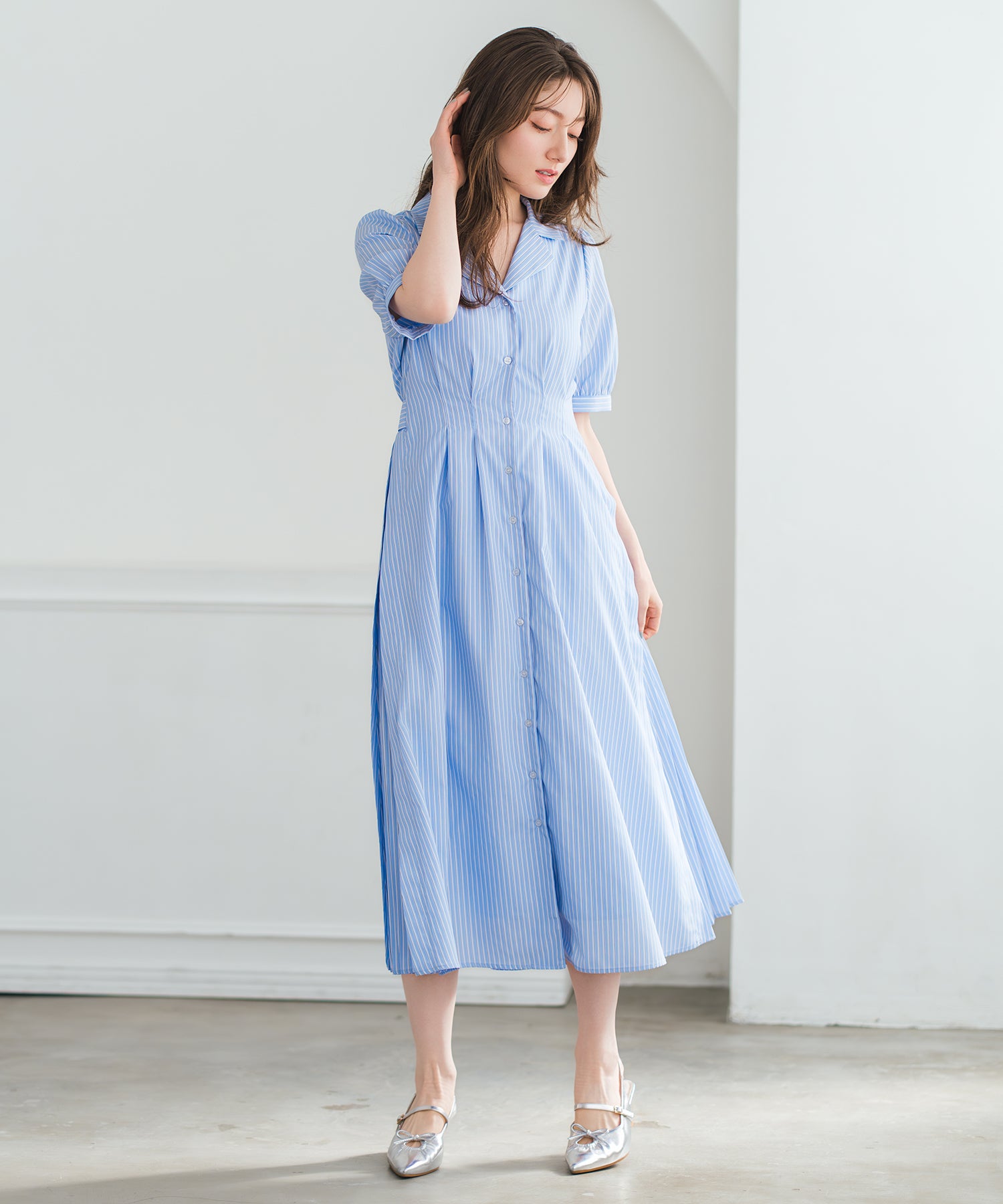 サイドプリーツテーラーワンピース/MM627406 – MISCH MASCH|31 Sons de