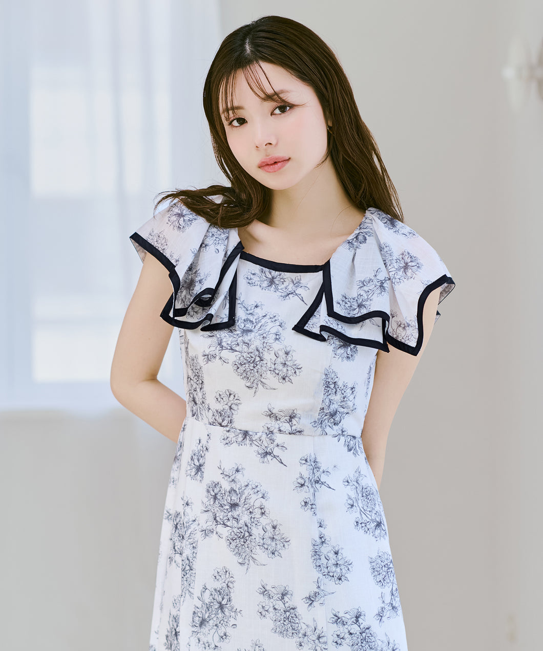 フラワージュイフリルスリーブワンピース/MM627418 – MISCH MASCH|31 フラワージュイフリルスリーブワンピース/MM627418 – MISCH MASCH|31