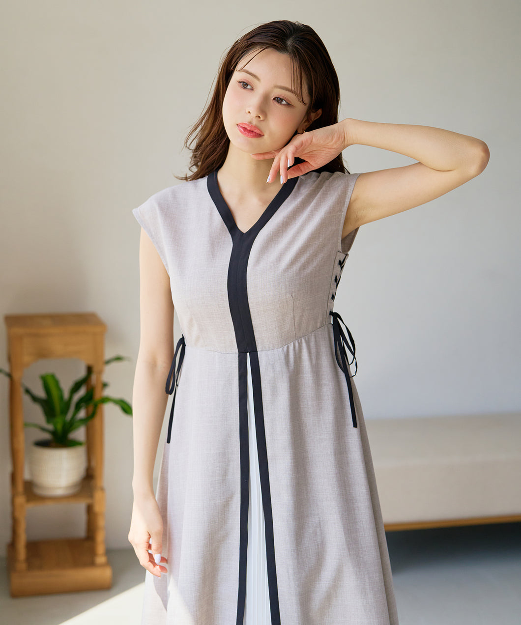 サイドレースアップ配色ワンピース/MM627420 – MISCH MASCH|31 Sons de