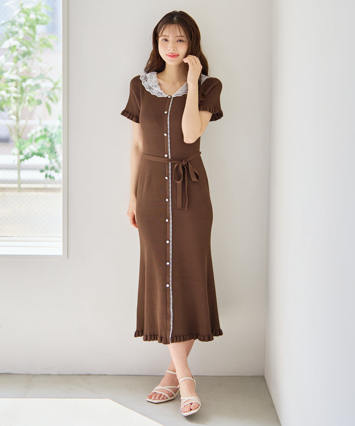 レースフリルニットワンピース/MM627423 – MISCH MASCH|31 Sons de mode