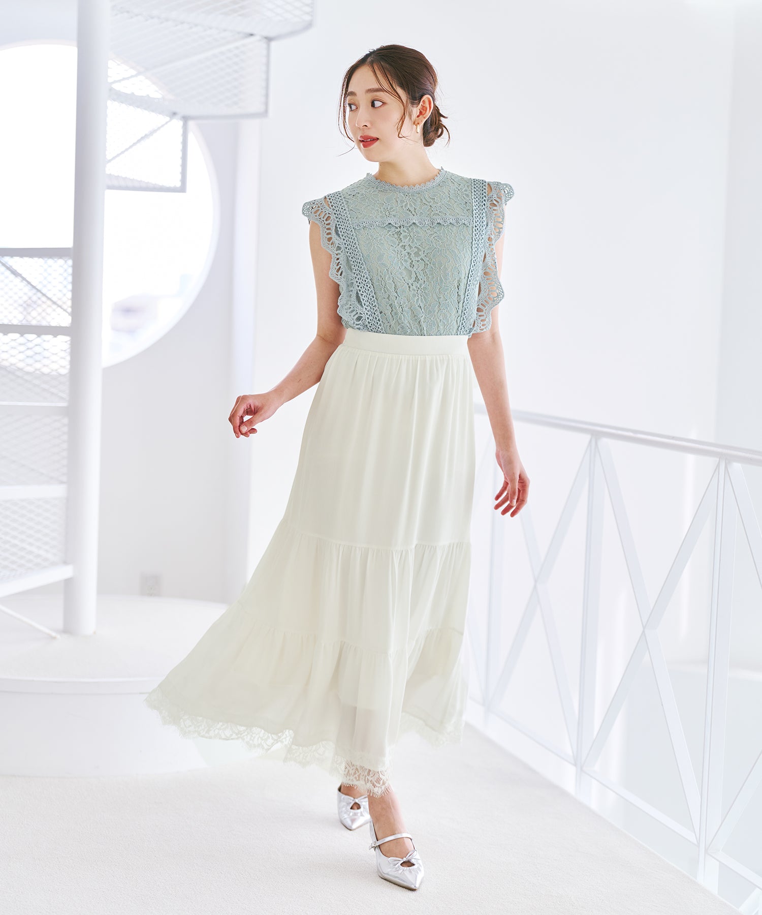 総レースフレンチ袖ブラウス/MM628109 – MISCH MASCH|31 Sons de mode