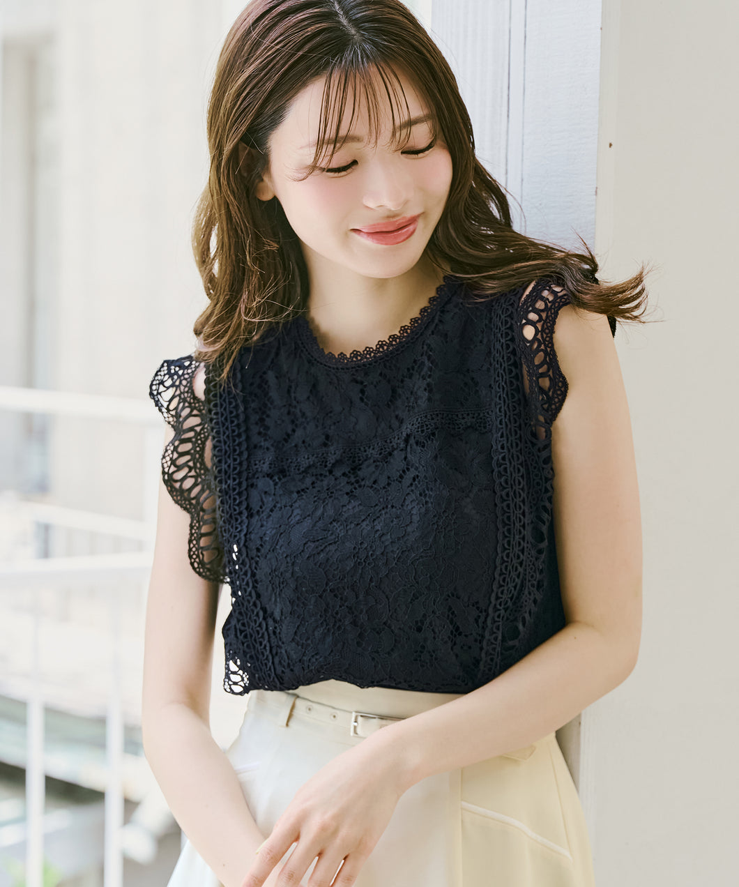 総レースフレンチ袖ブラウス/MM628109 – MISCH MASCH|31 Sons de mode