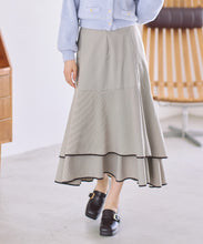 画像をギャラリービューアに読み込む, 【先行予約/9月中旬入荷予定】配色トリミングティアードスカート/MM647201
