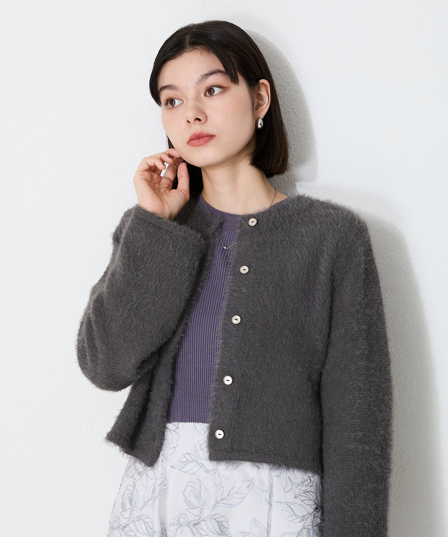 クロップドシャギーニットカーディガン/MO33N07 – MISCH MASCH|31 Sons