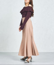 画像をギャラリービューアに読み込む, 一部店舗限定　ハイウエストマーメイドロングスカート/MM557201
