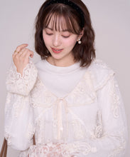 画像をギャラリービューアに読み込む, 【一部店舗限定】総レースラッフルフリルブラウス/MM658139
