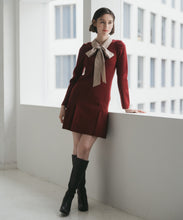 画像をギャラリービューアに読み込む, 襟付きミニニットワンピース/TT547406

