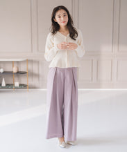 画像をギャラリービューアに読み込む, ぽこぽこVネックペプラムラメカーディガン/MM548409
