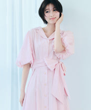 画像をギャラリービューアに読み込む, パフスリーブシャツワンピース/TT617402
