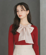 画像をギャラリービューアに読み込む, シアーボウタイリブニット/TT548319
