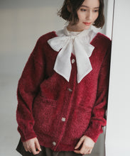 画像をギャラリービューアに読み込む, ビジュー釦ミドルカーディガン/TT548403
