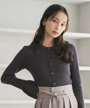 画像をギャラリービューアに読み込む, 衿付袖フレアニット/TT548312

