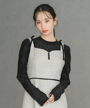 画像をギャラリービューアに読み込む, ツイードレーストリミングジャンスカ/TT547417
