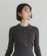 画像をギャラリービューアに読み込む, 衿付袖フレアニット/TT548312
