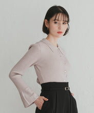 画像をギャラリービューアに読み込む, 衿付袖フレアニット/TT548312
