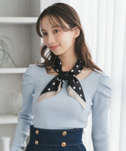 画像をギャラリービューアに読み込む, スカーフ付きスクエアニット/TT618303
