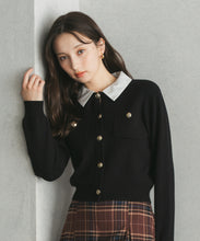 画像をギャラリービューアに読み込む, 襟付きポケットカーディガン/TT548401
