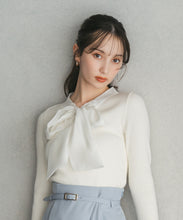 画像をギャラリービューアに読み込む, シアーボウタイリブニット/TT548319
