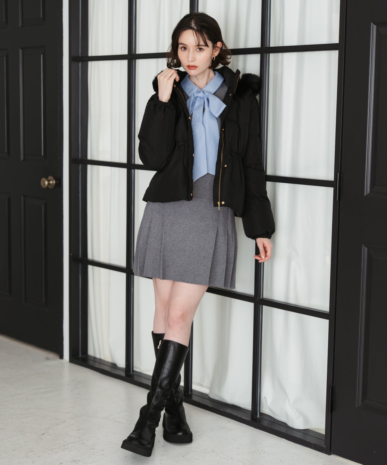 襟付きミニニットワンピース/TT547406 – MISCH MASCH|31 Sons de mode