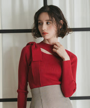 画像をギャラリービューアに読み込む, アシメカットリブニット/TT548310
