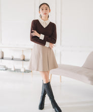 画像をギャラリービューアに読み込む, レースシャツドッキングニット/MM548319
