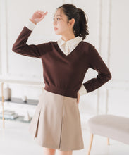 画像をギャラリービューアに読み込む, レースシャツドッキングニット/MM548319
