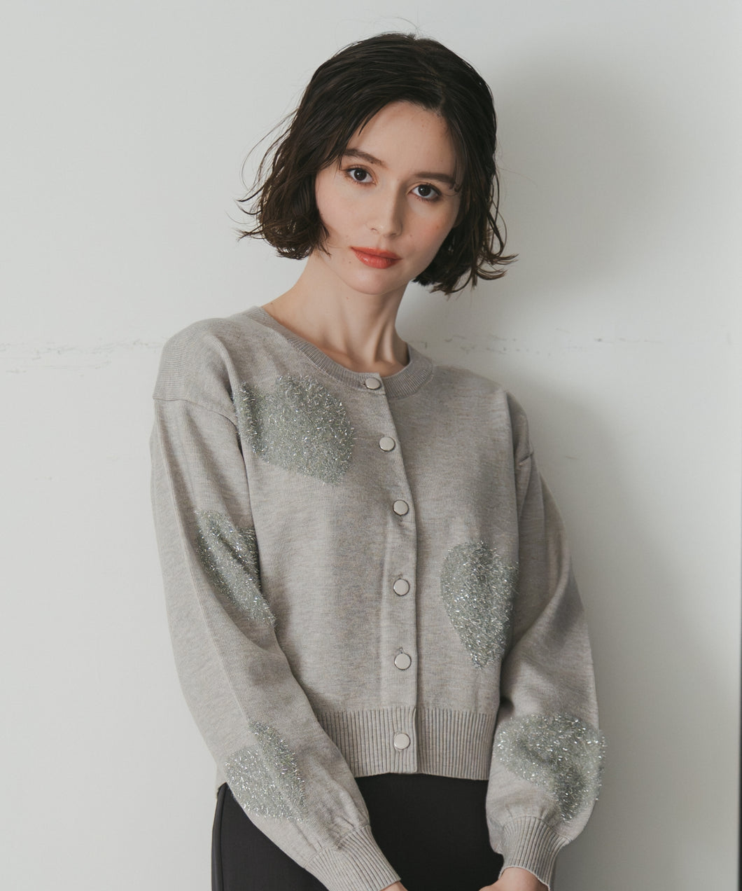 ハートシャギーカーディガン/TT548404