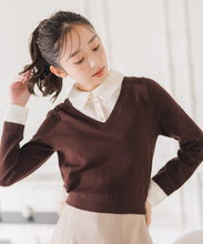 画像をギャラリービューアに読み込む, レースシャツドッキングニット/MM548319
