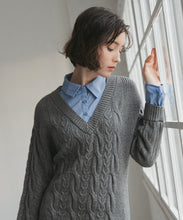 画像をギャラリービューアに読み込む, シャツレイヤードケーブルワンピース/TT547415
