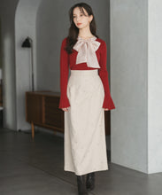 画像をギャラリービューアに読み込む, シアーボウタイリブニット/TT548319
