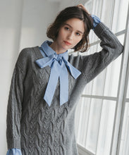 画像をギャラリービューアに読み込む, シャツレイヤードケーブルワンピース/TT547415
