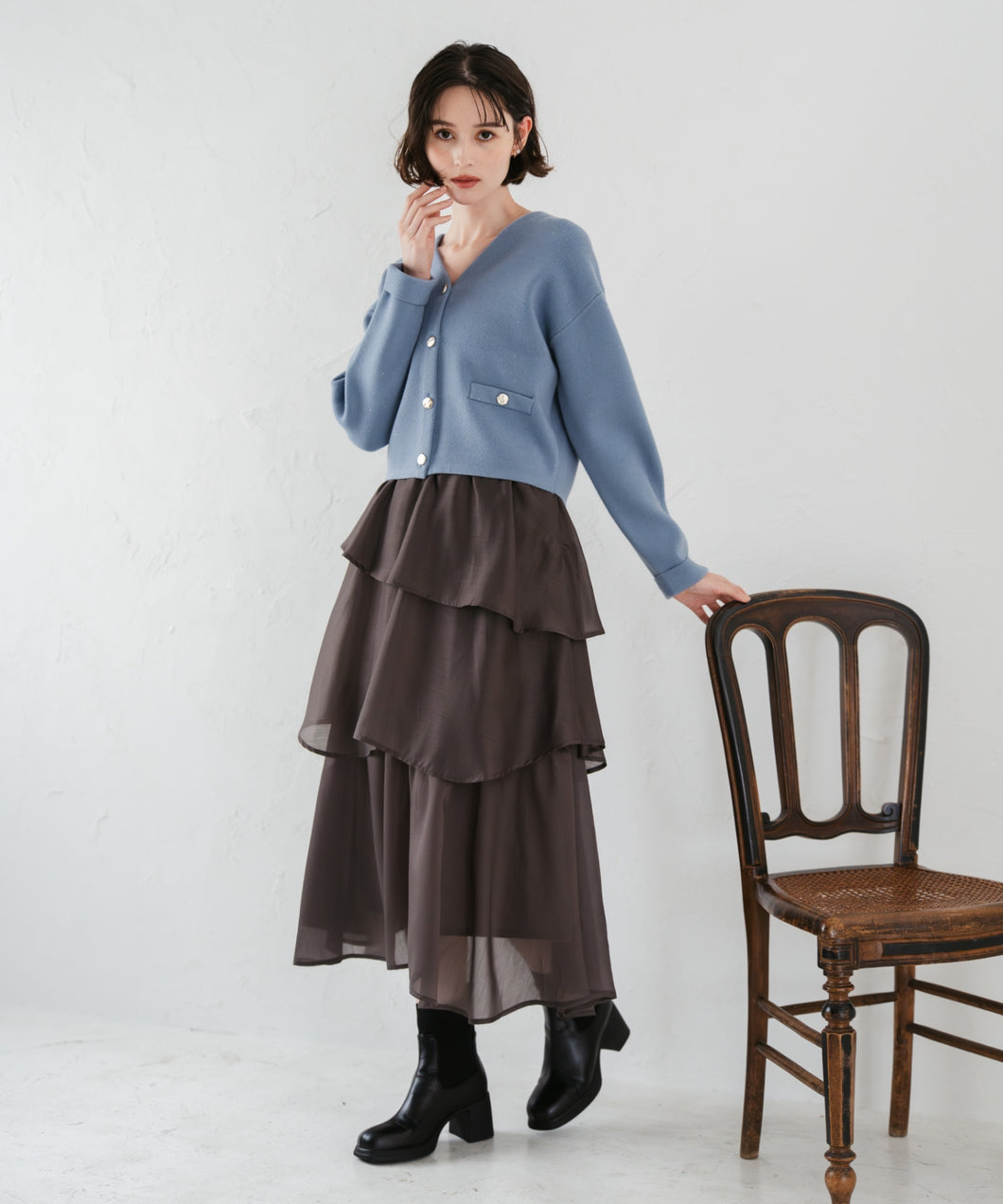 ティアードイレヘムスカート/TT547208