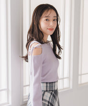 画像をギャラリービューアに読み込む, 肩開きリボンニット/MM548315
