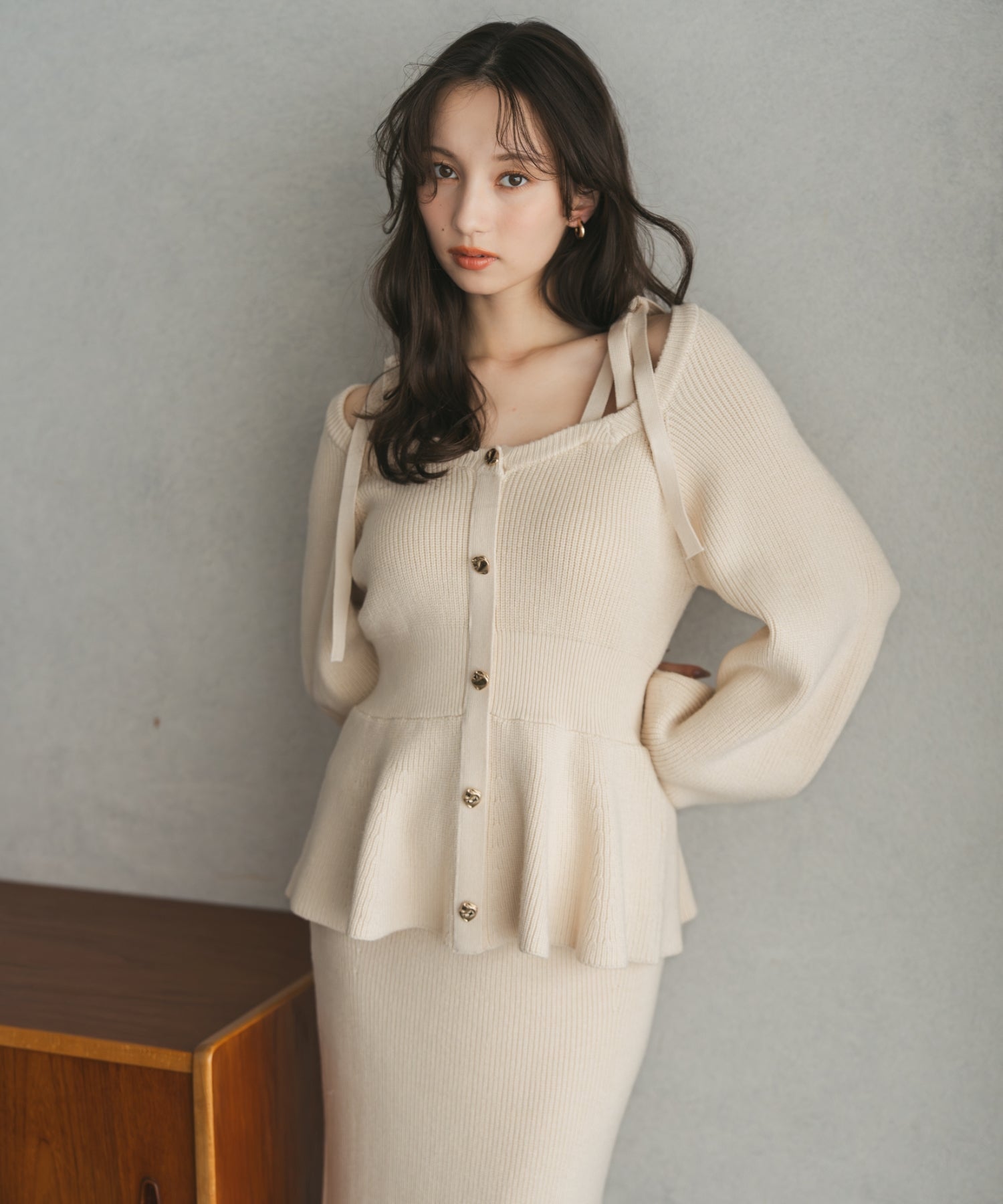 ペプラムニットスカートセット/TT547407 – MISCH MASCH|31 Sons de mode